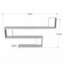 Hanah Home Wal10-A Estantería de Pared Pino Atlántico